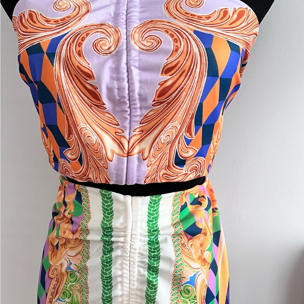 Beautiful designer print vibrant 2 piece s L